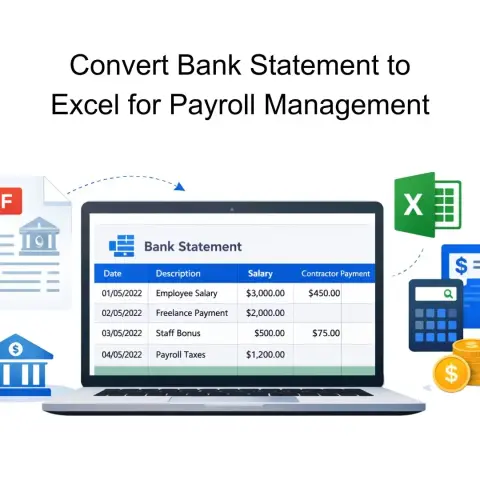 Convert Bank Statement to Excel for Payroll Management