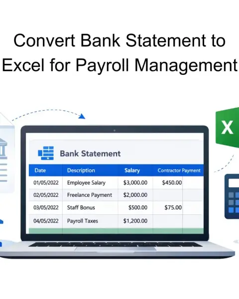 Convert Bank Statement to Excel for Payroll Management