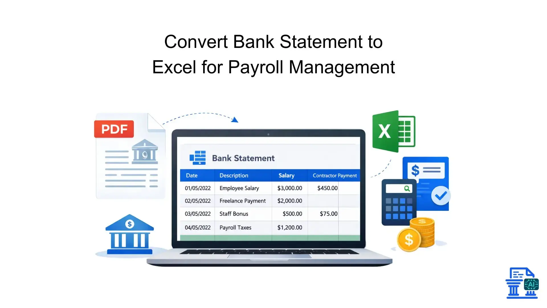 Convert Bank Statement to Excel for Payroll Management