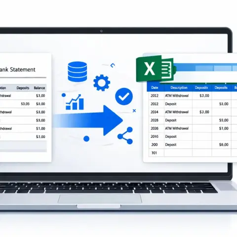 PDF to Excel Conversion for Bank Statements: 5 Easy Steps