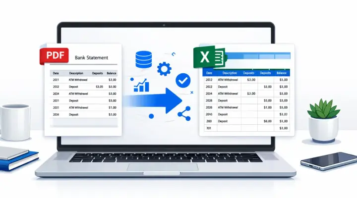 PDF to Excel Conversion for Bank Statements: 5 Easy Steps