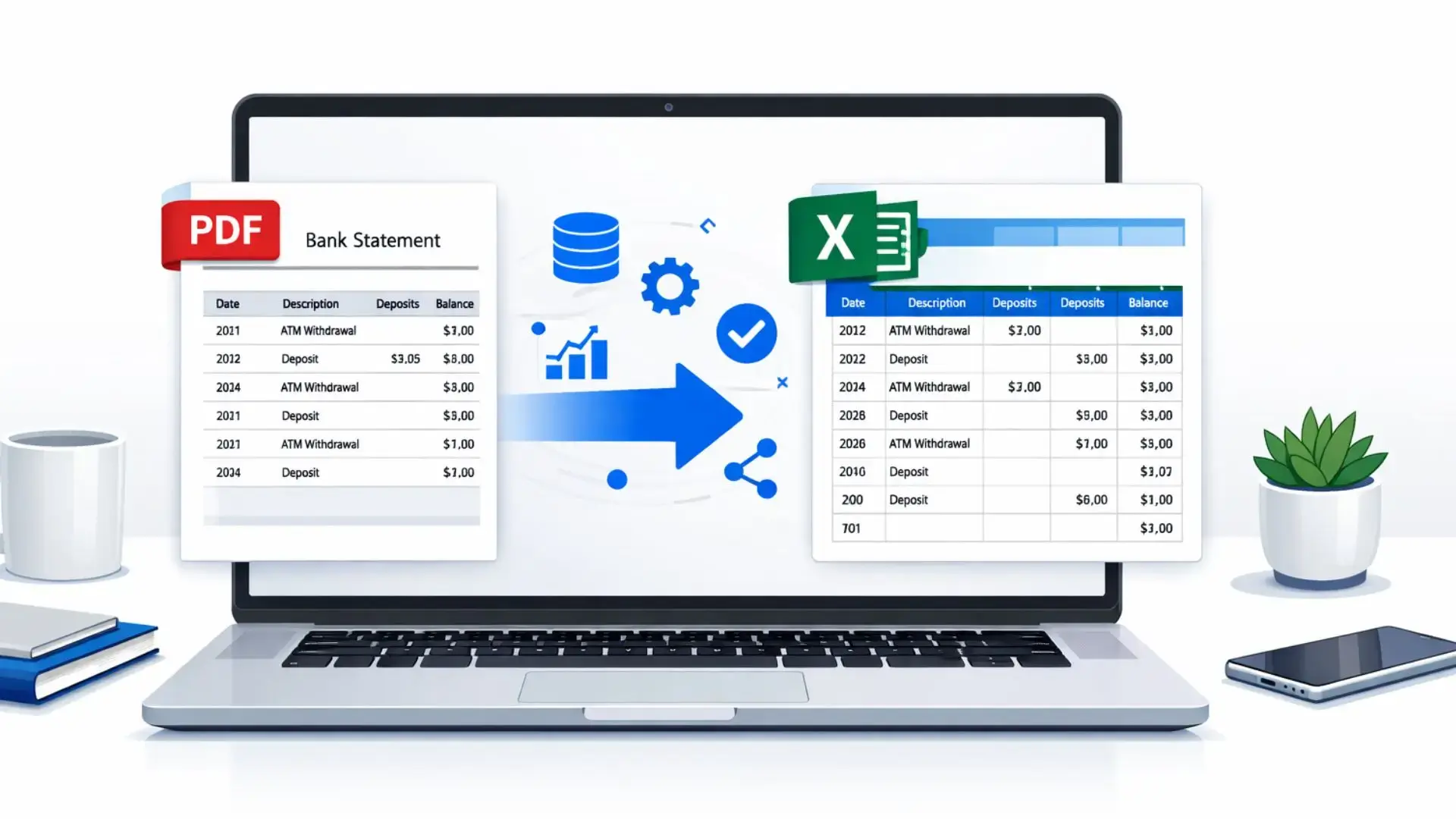 PDF to Excel Conversion for Bank Statements: 5 Easy Steps